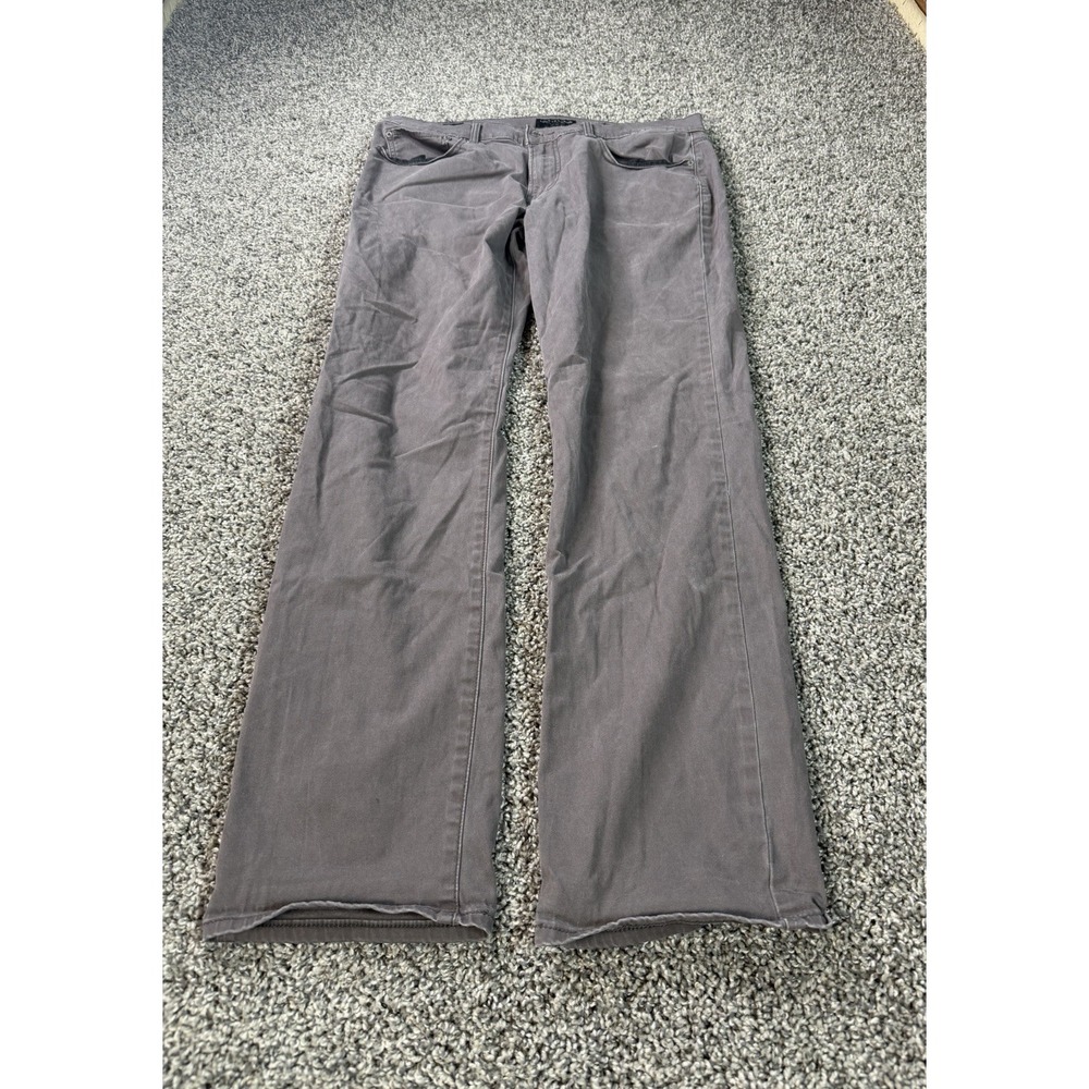 Lucky Brand 121 Slim Straight Chino Pants Men's Size 34x32 Gray